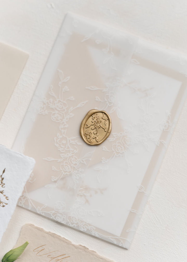 White Floral Vellum Wraps