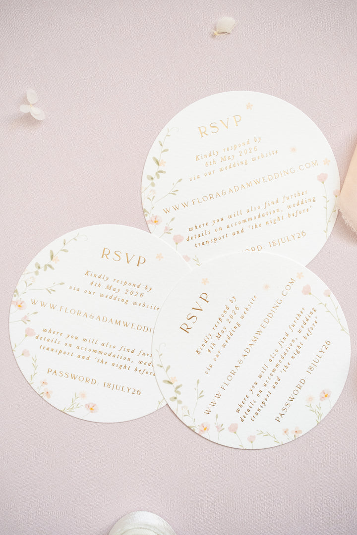 Flora RSVP Card