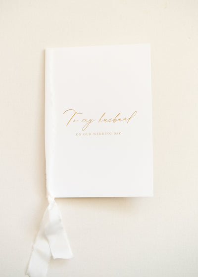 Wedding Vow Books – Set of 2 “To My Husband/Wife on Our Wedding Day”