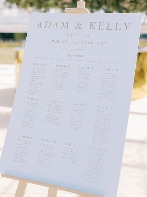 Amelie Table Plan