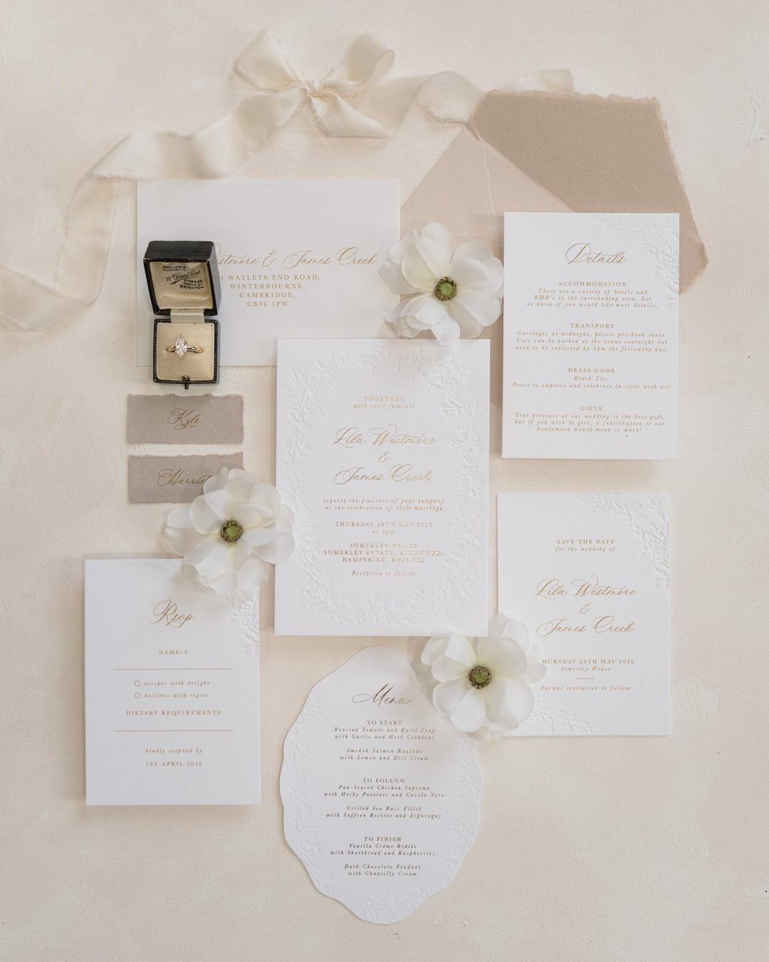 Lila Wedding Invitation Sample Pack