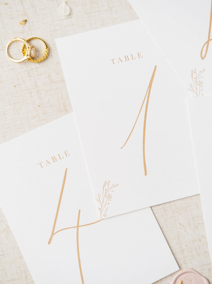 Rosa Table Numbers