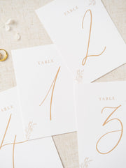 Rosa Table Numbers