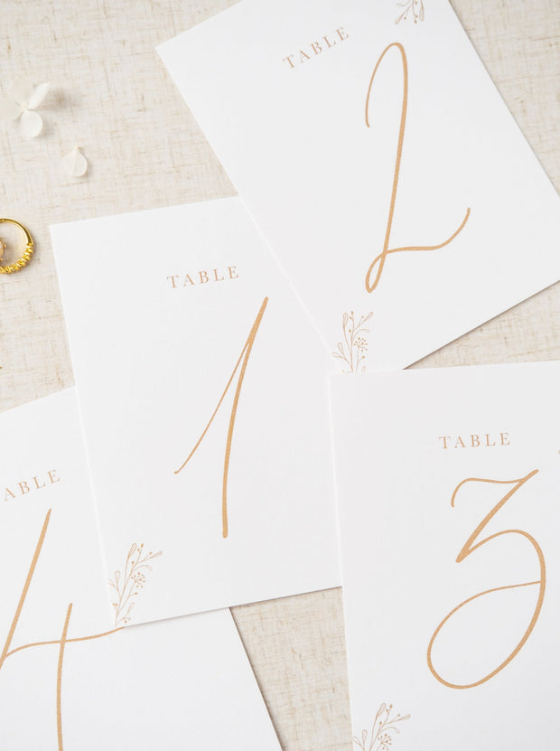 Rosa Table Numbers