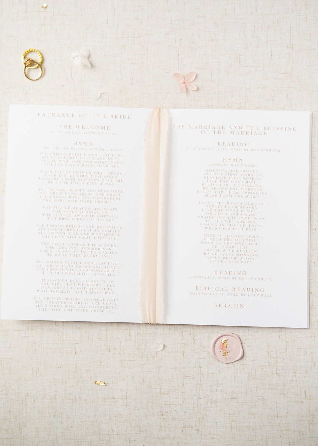 Rosa Order of Service Booklet