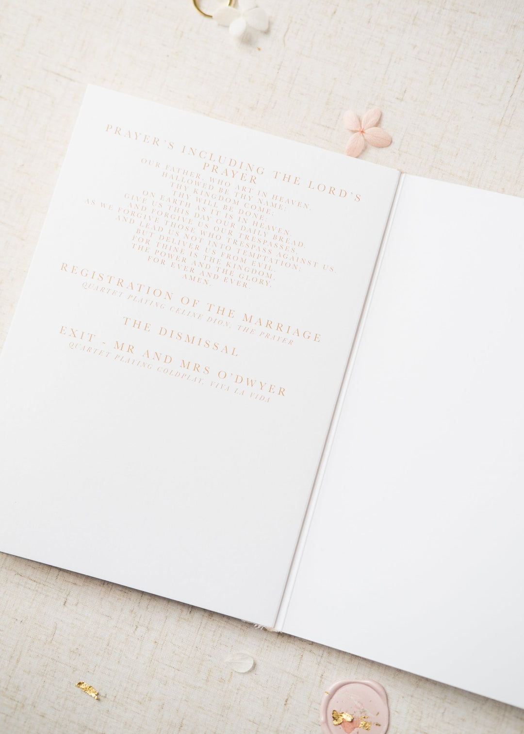 Rosa Order of Service Booklet