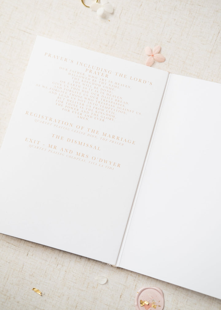 Rosa Order of Service Booklet