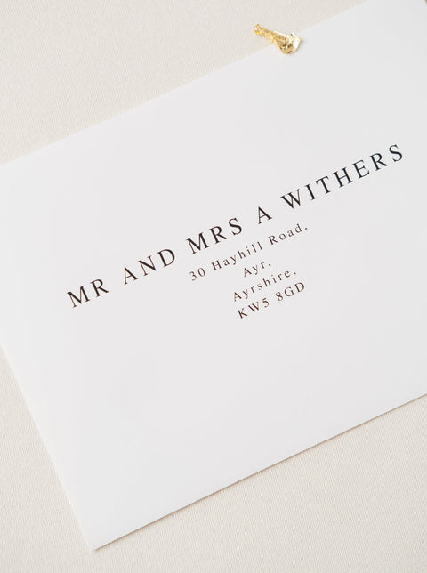 Envelope Addressing