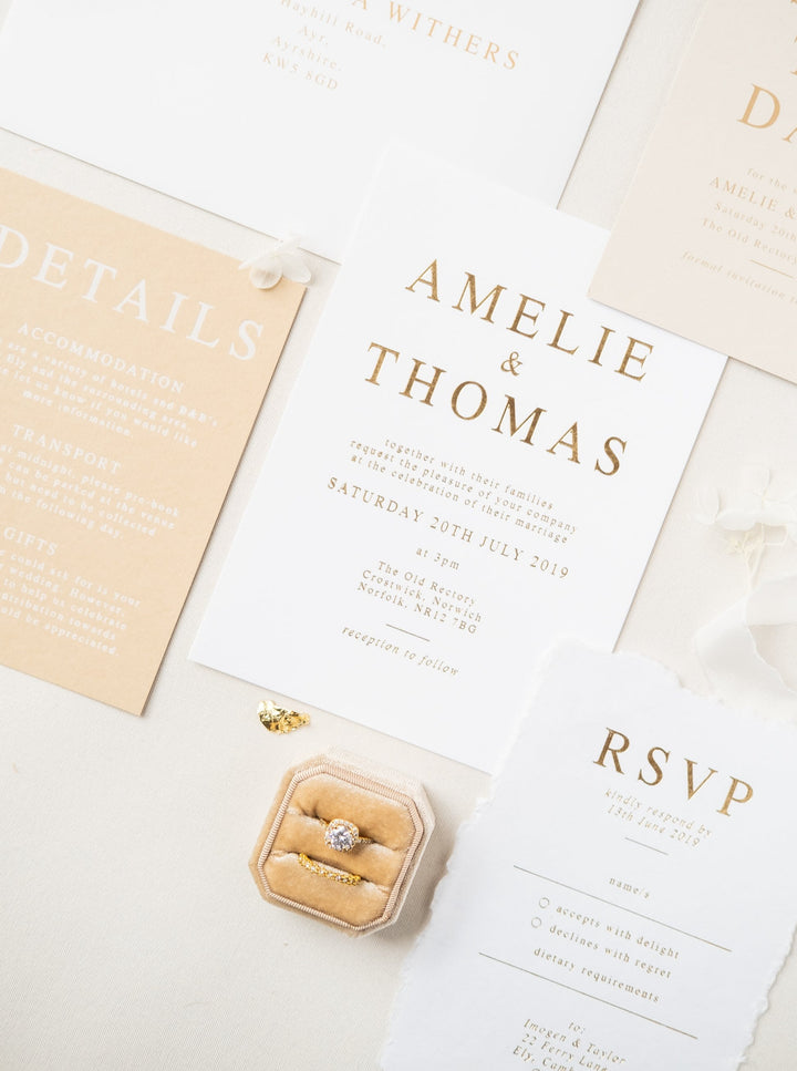 Amelie Wedding Invitation Sample Pack