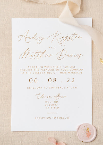 Audrey Invitation