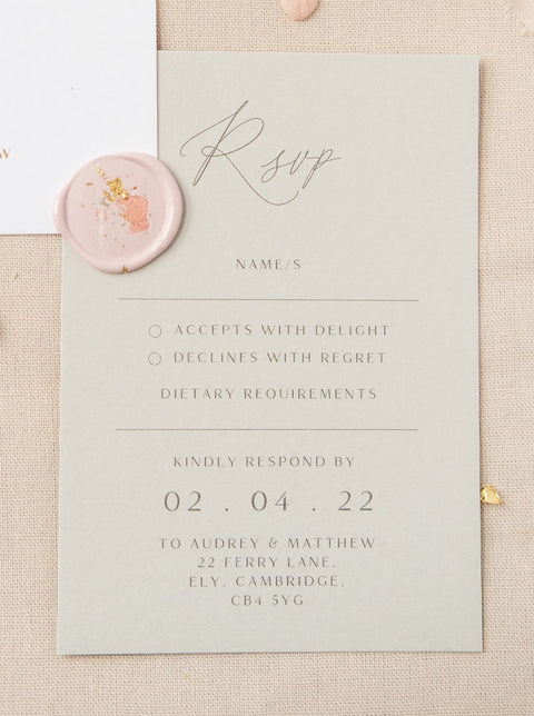 Audrey RSVP Card