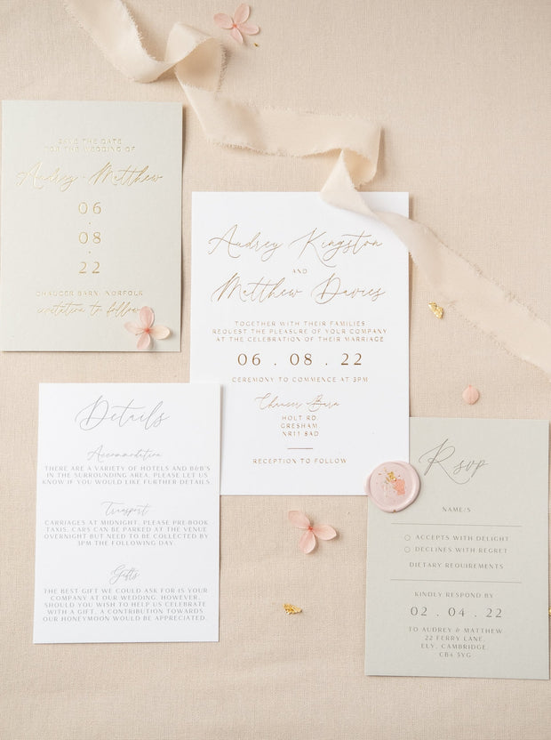 Audrey RSVP Card