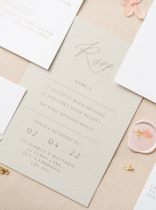 Audrey RSVP Card