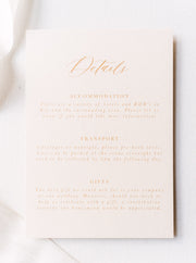 Bella Details Card