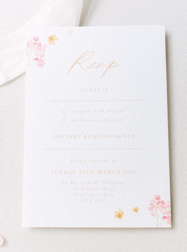 Blossom RSVP Card