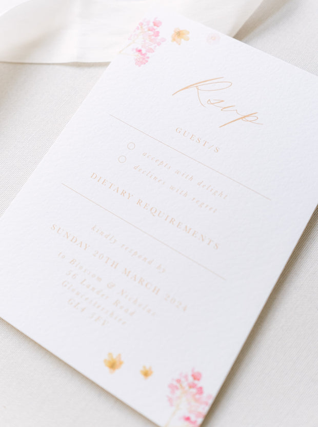 Blossom RSVP Card