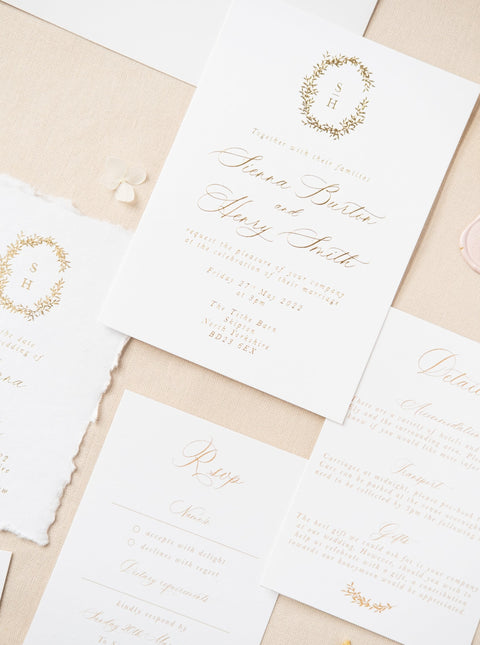 Sienna Wedding Invitation Sample Pack
