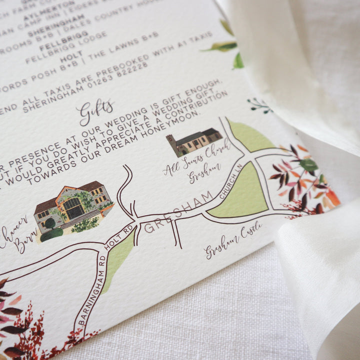 Personalised Hand Drawn Map