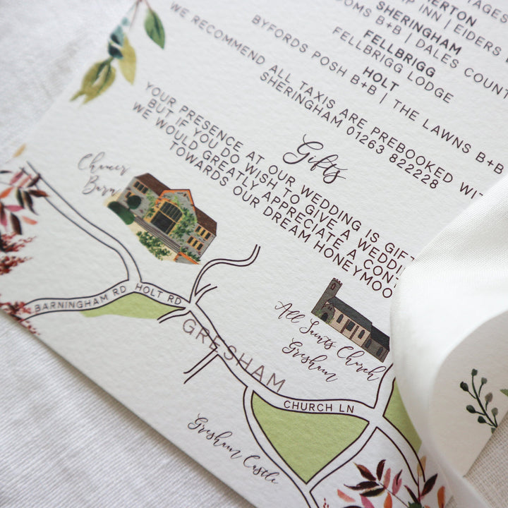 Personalised Hand Drawn Map