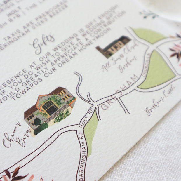 Personalised Hand Drawn Map