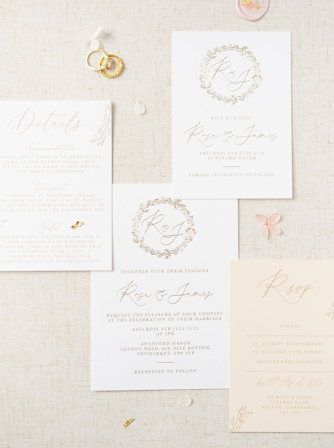 Rosa Invitation