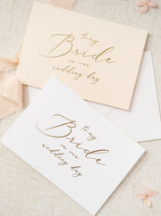 To My Bride Gold Foil Card