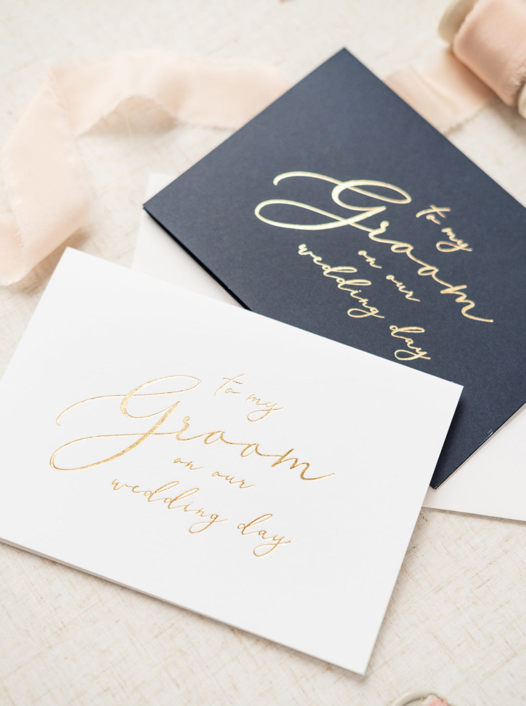 To My Groom Gold Foil Card