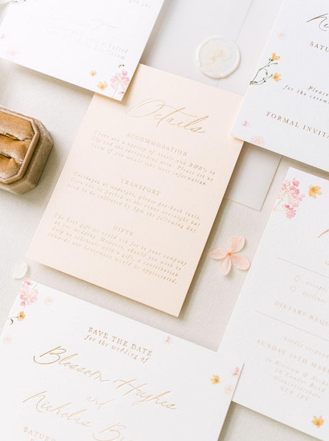 Blossom Wedding Invitation Sample Pack
